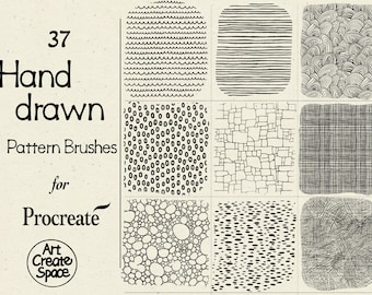 96 Procreate Geometric Pattern Brushes / Procreate Seamless - Etsy