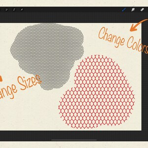 Procreate Pattern Brushes: Texture, Dot, Grid (Digital Download) image 4
