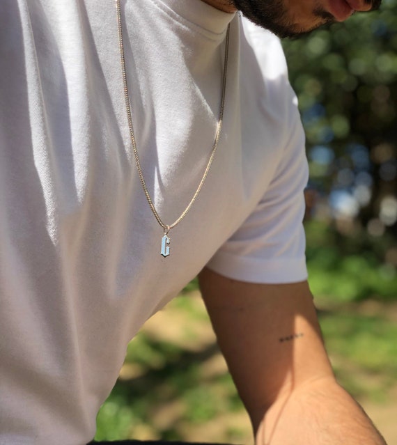 men's silver necklaces