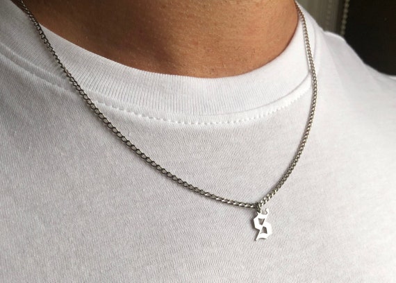 Sterling Silver Man Necklace Man 