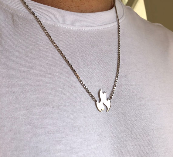 Sterling Silver Men Necklace Guy 