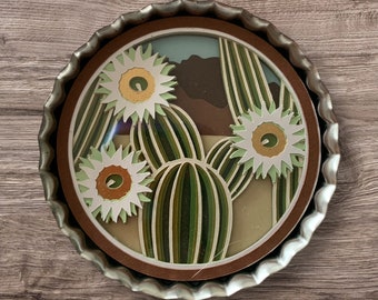 3D Cactus Magnet