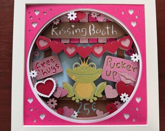 8"x8" Kissing Booth Shadowbox Frame