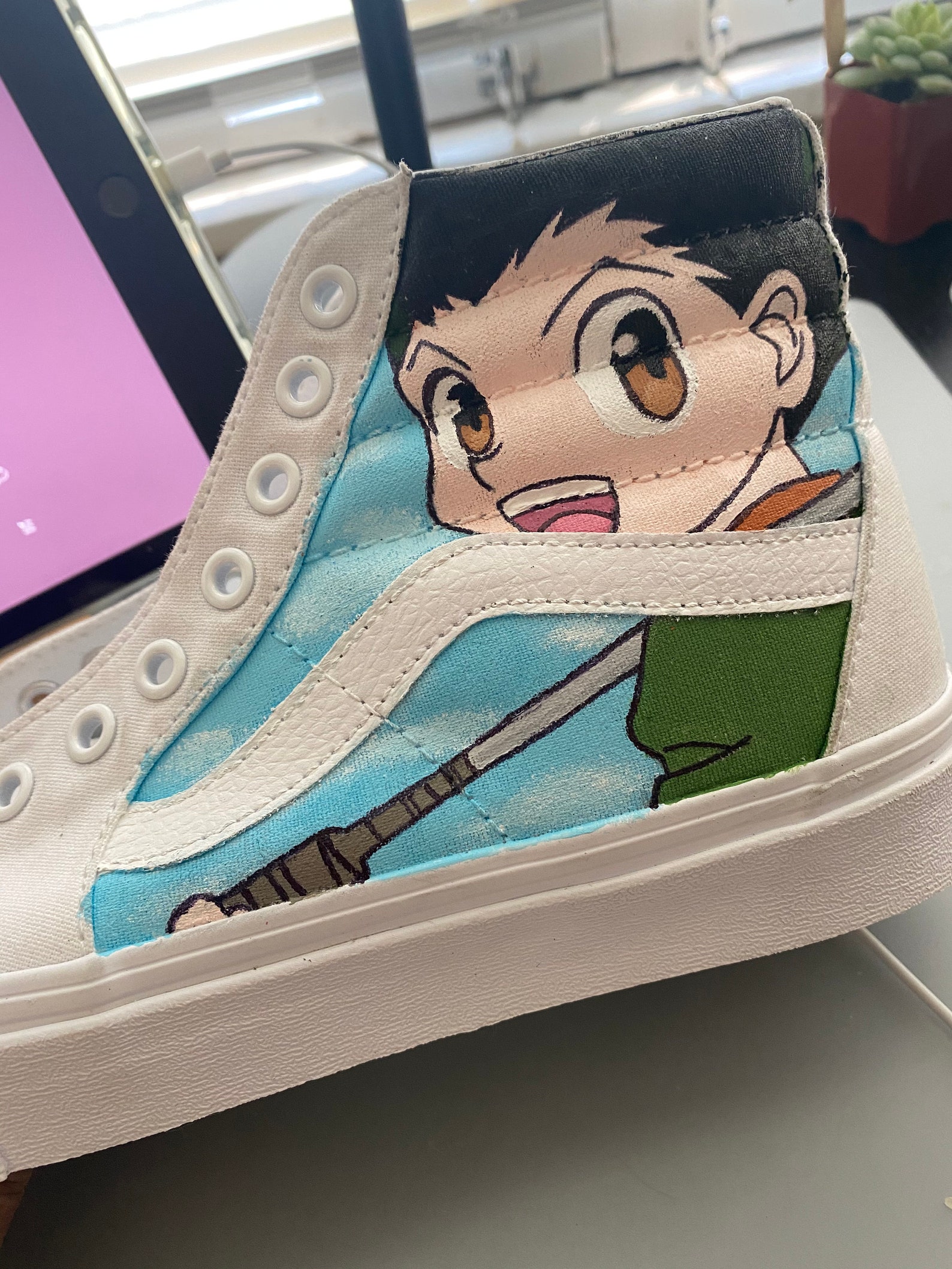 Anime Custom Vans | Etsy