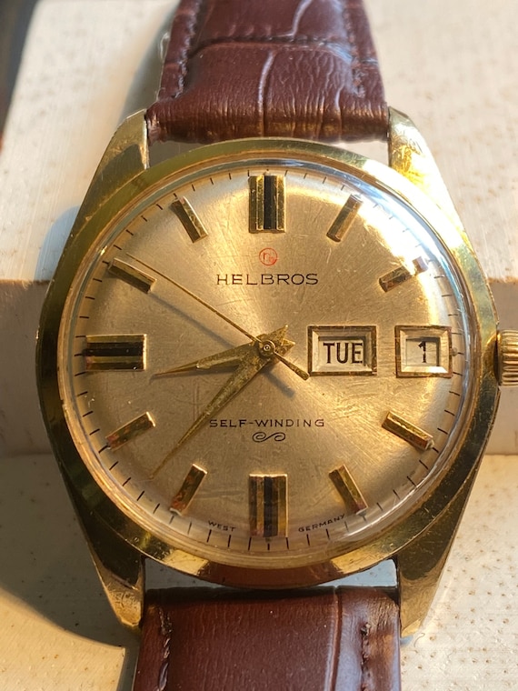 Helbros self winding watch value clearance