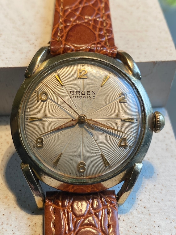 1950’s Gruen Autowind Gents Dress Watch - image 2