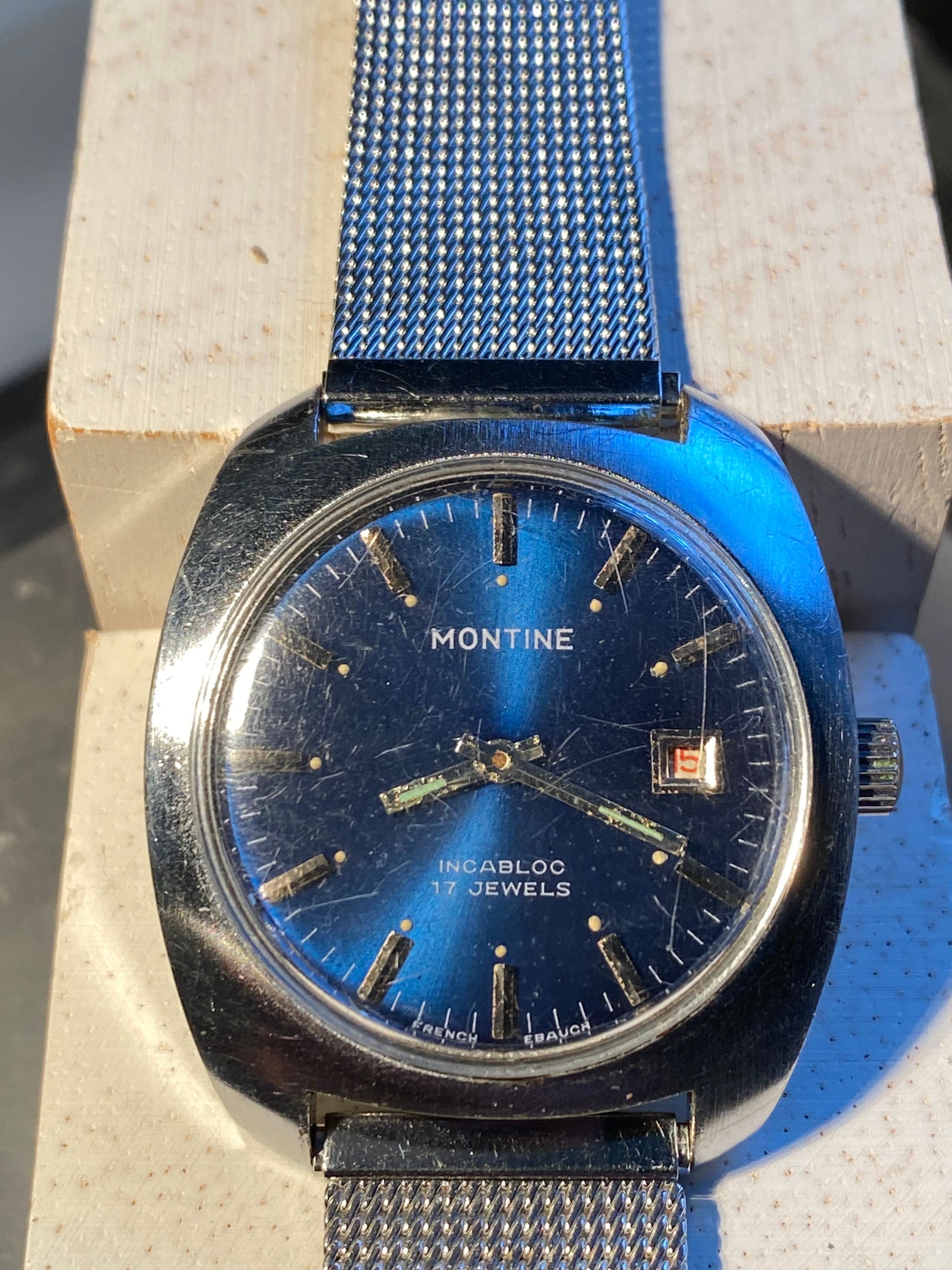 Montine gents top skeleton watch