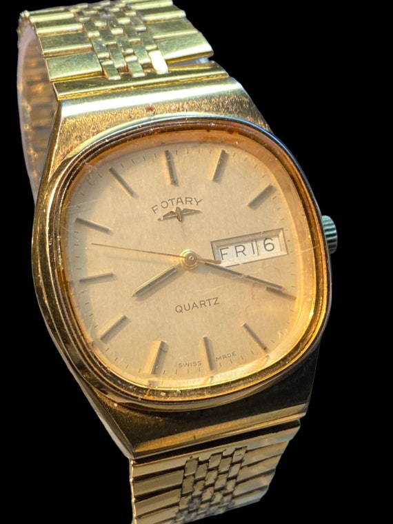1980’s Rotary Quartz Gents Dress Bracelet Watch