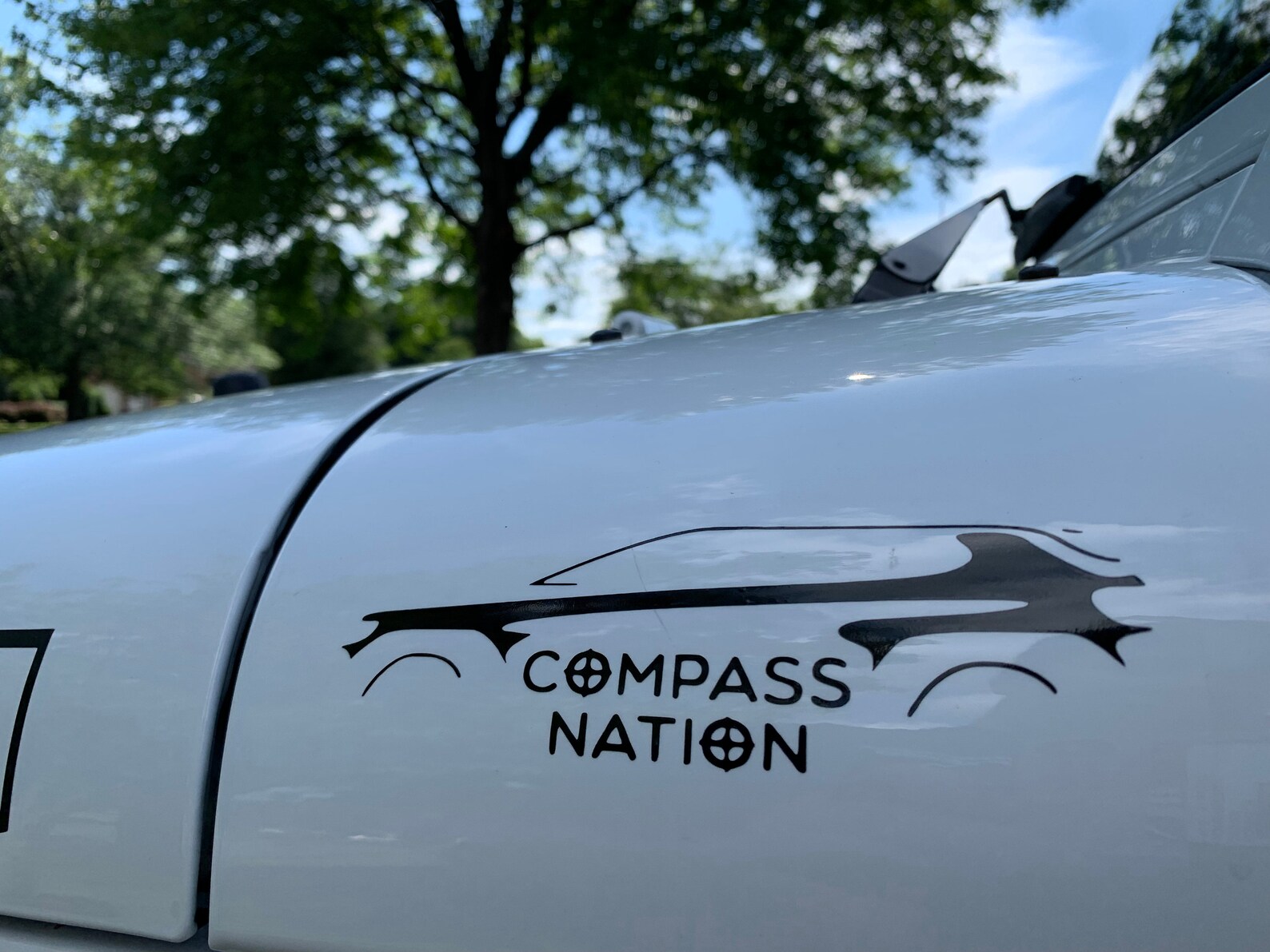 Jeep Compass Nationoutline Vinyl Decal Etsy