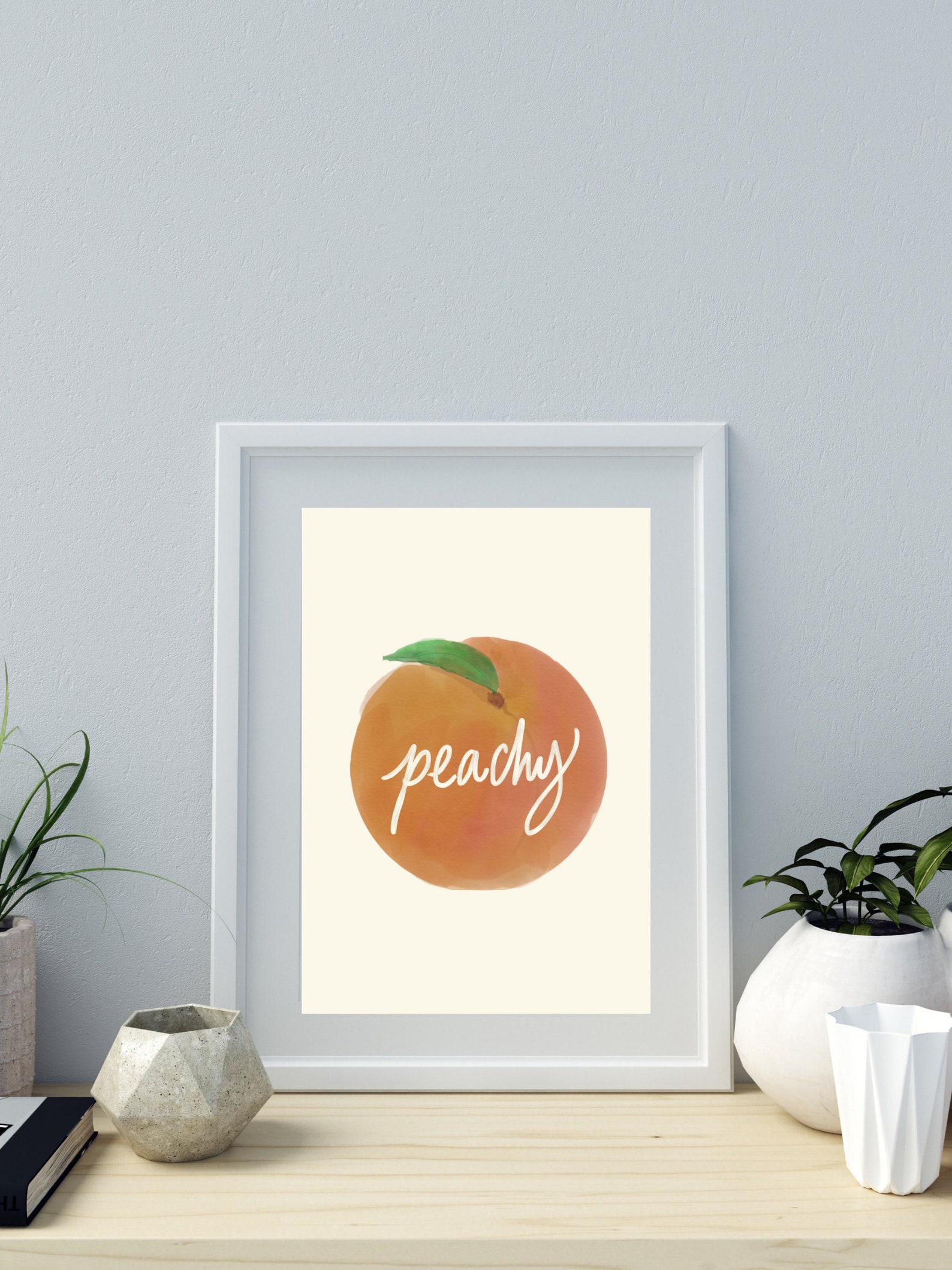 Peachy Print Summer Peach Print Digital Download Etsy