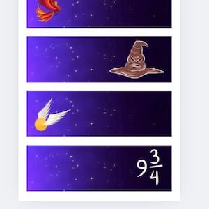 Zestaw 20 etykiet na wózki z motywem Harry'ego Pottera