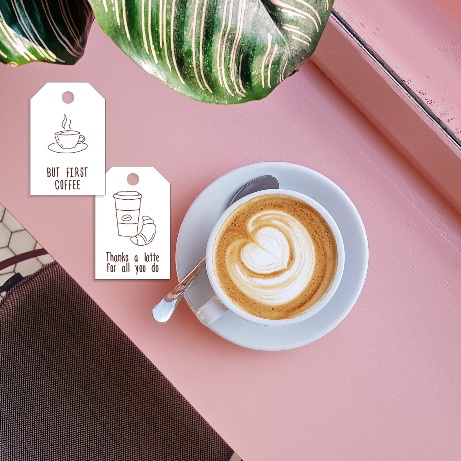 Printable Coffee and Bakery Gift Tags, Doodle Bakery Collection of ...