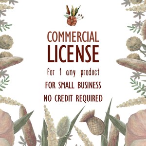 Small Business Commercial License (NO Credit required) / 1 ANY PRODUCT