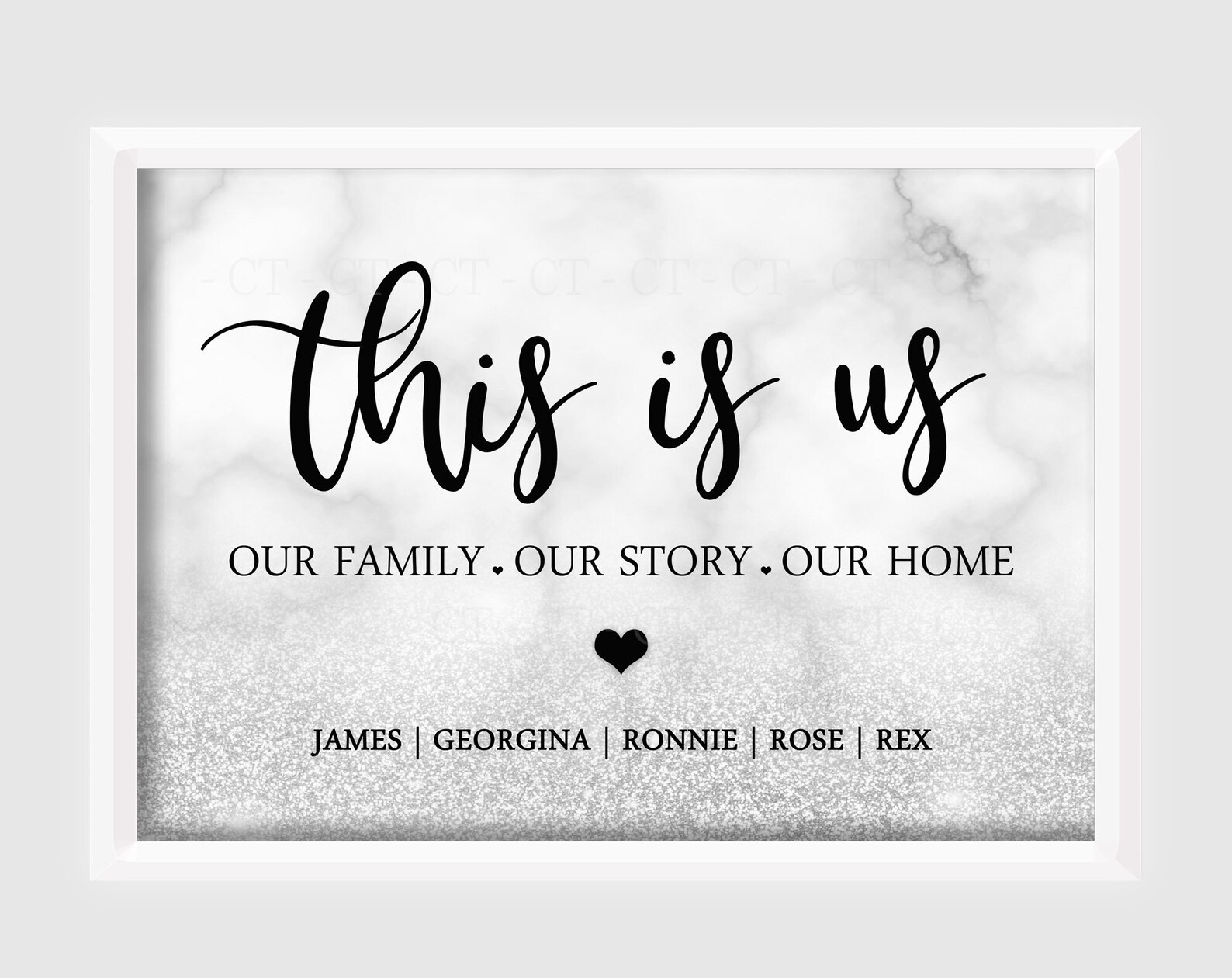 Personalised 'this is Us' Family Print Gift New Home Etsy UK