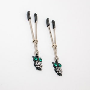 Nipple Clamps with Owl