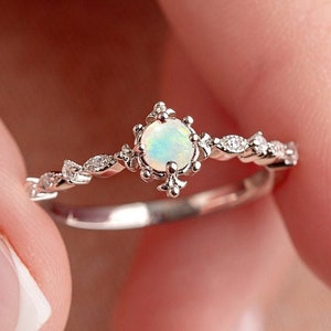 Opal rings etsy deals