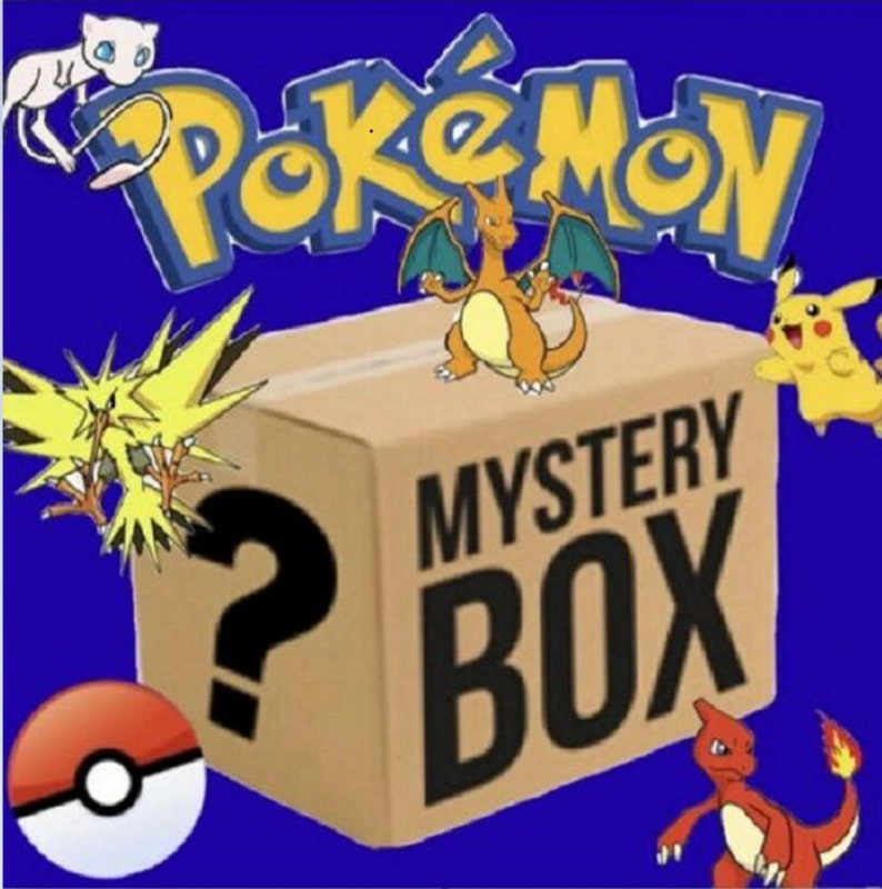 Pokemon MYSTERY Box Gift Official Pokemon Cards Promos Etsy