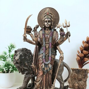 Durga-Statue - 11 &quot;Zoll Göttin Durga-Statue, Durga für Altar, Parvati-Statue, Shiva-Statue, Durga Maa, Adishakti-Statue, Kali, Durga Devi