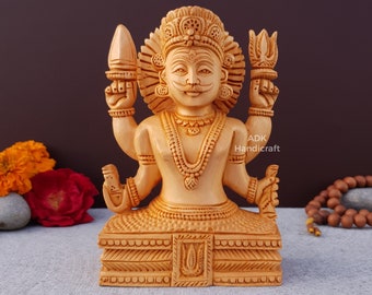 Bhairav Statue- 5 "Zoll, Lord Kala Bhairava, Hölzernen Handgeschnitzten Mahakal, Lord Shiva Bhairava,Maha Kala Bhairava,Vajrabhairava,Yamantaka,Murti