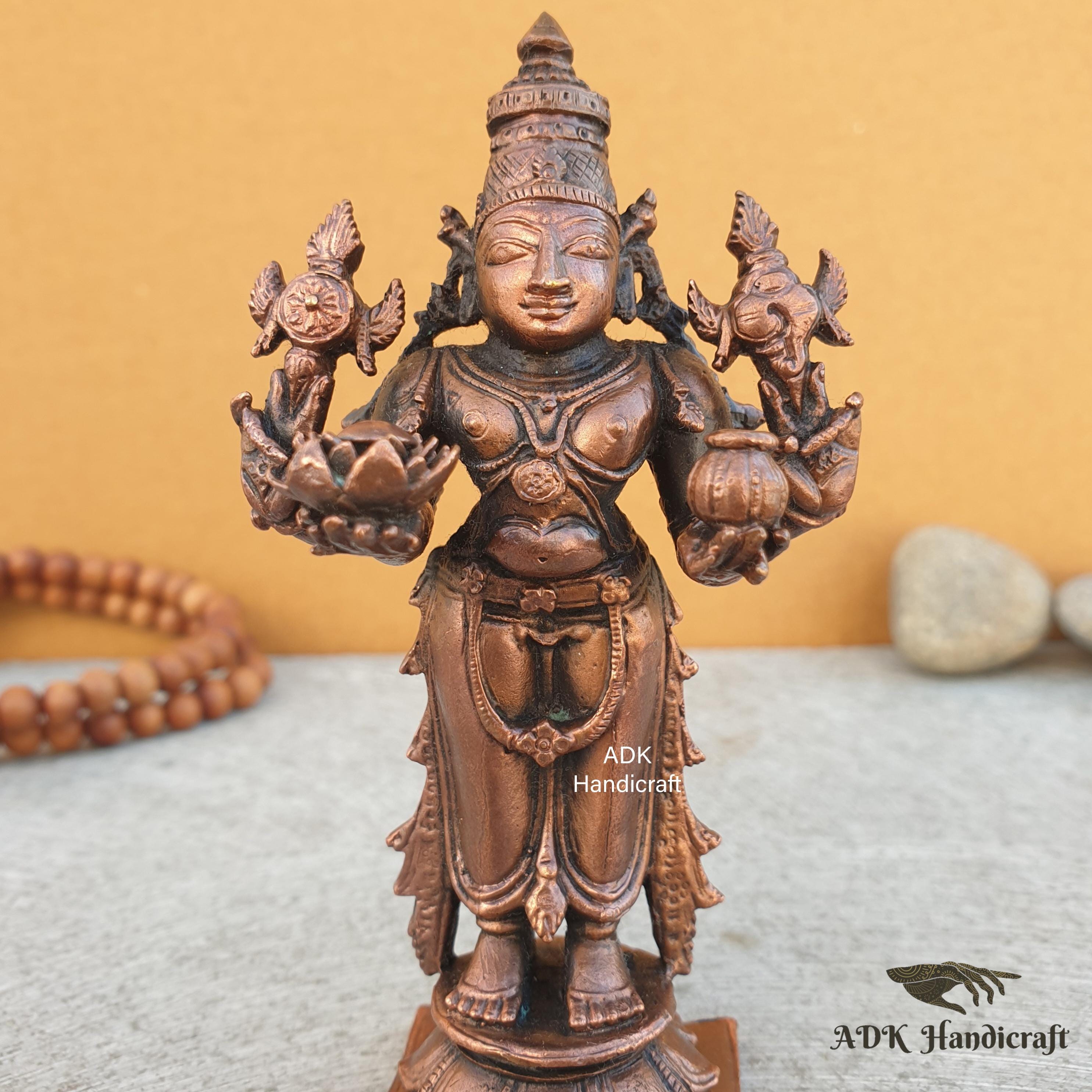 Copper Metal Dhanvantari Statue 4