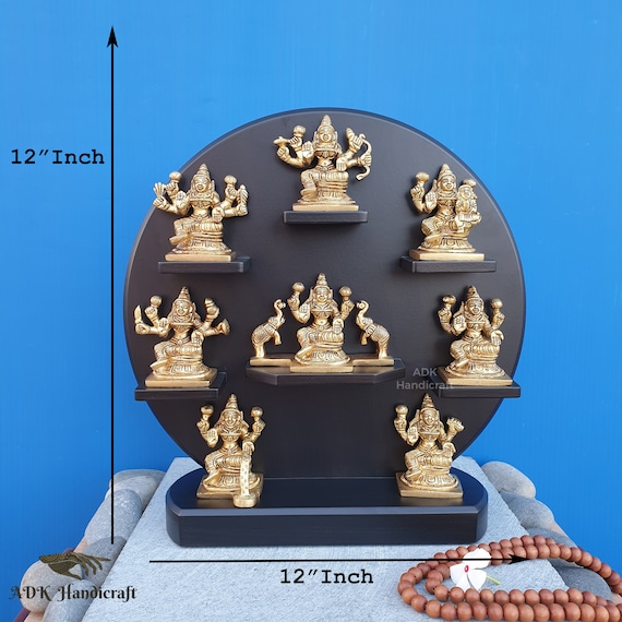 真鍮製ヴィシュヌ ダシャヴァタラ セット、15 インチ ヴィシュヌ