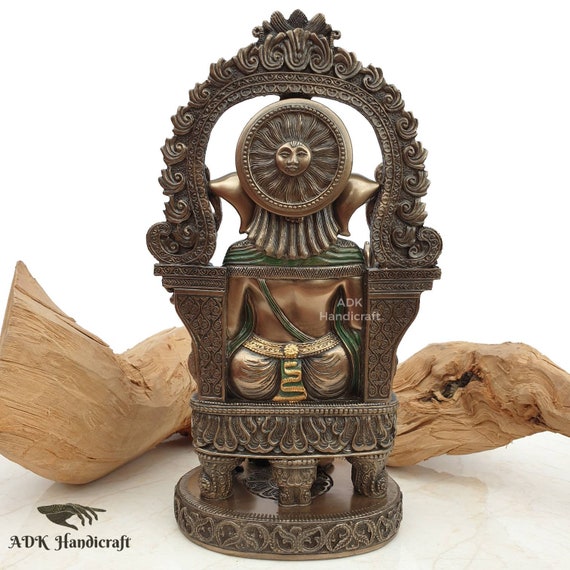 ガネーシャ像、10インチの接着ブロンズ製ガネーシャ神偶像、ガナパティ