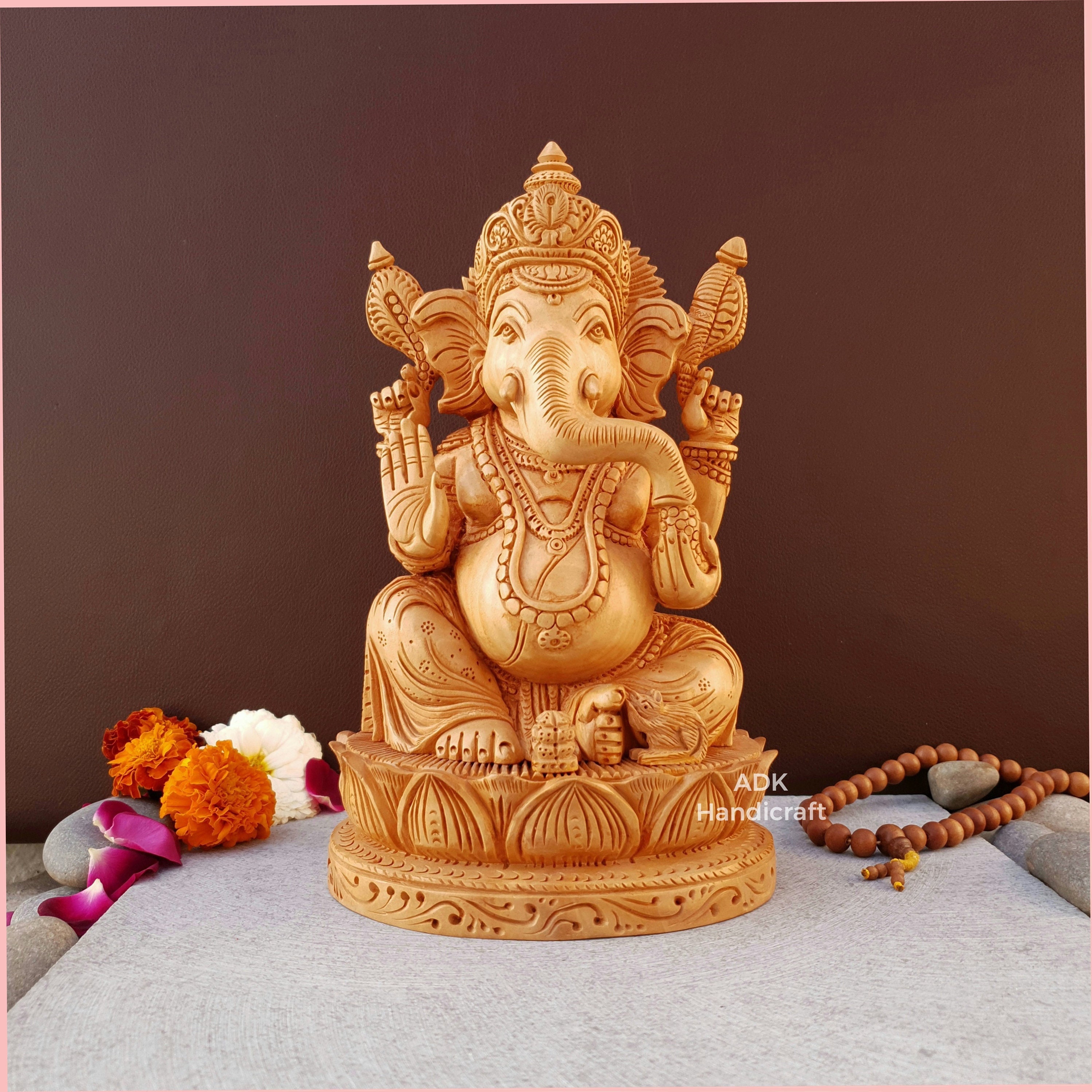ガネーシャ　Ganesha statue 骨董　置物　antique Vintage Antique Old Silver Statue Idol Hindu God Lord