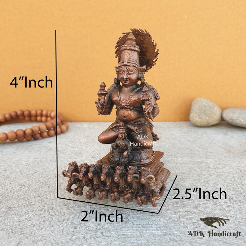 Surya Rath Graphics Copper Metal Surya Dev Rath Idol 4