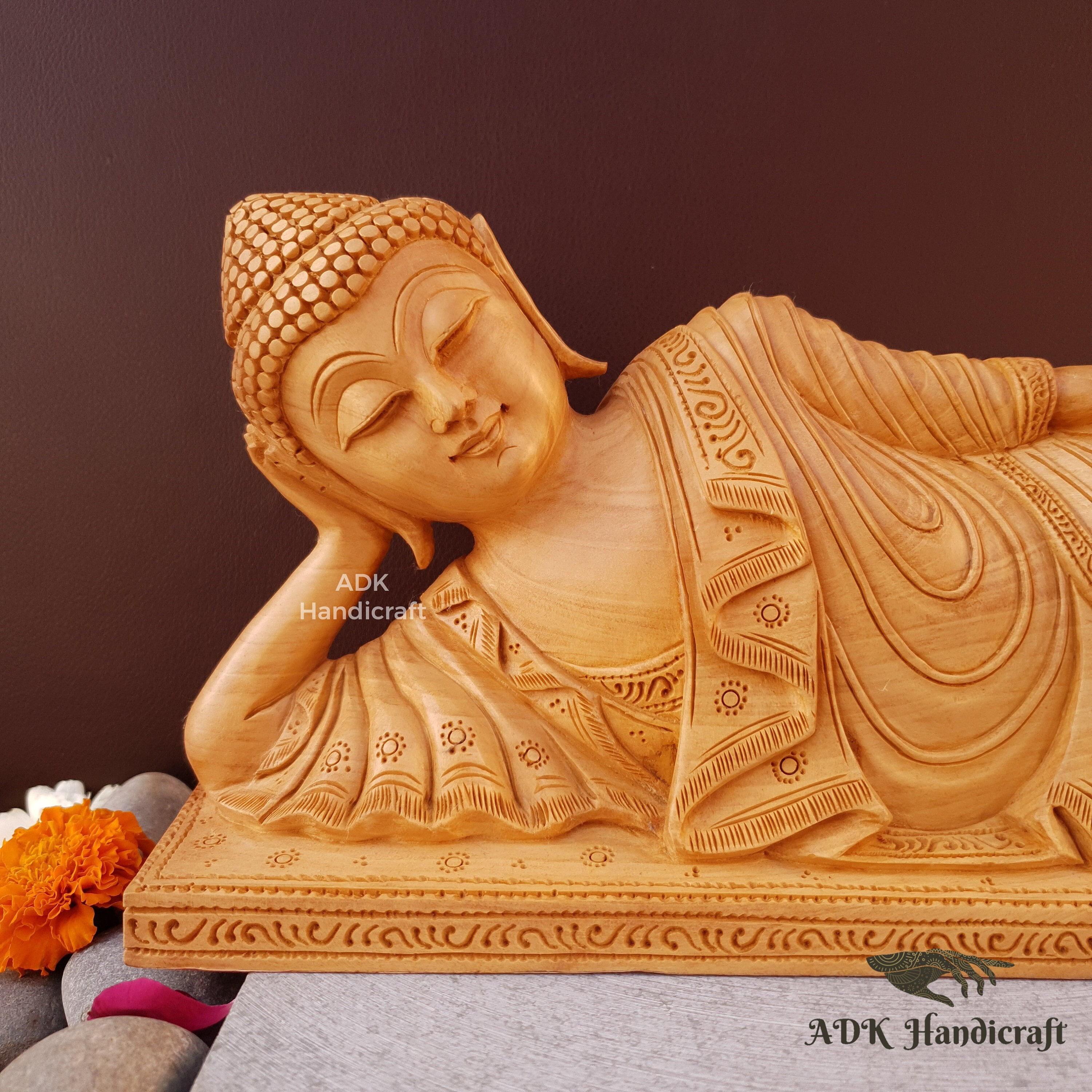 Buddha Sleeping Carving Buddha Sleeping Carving