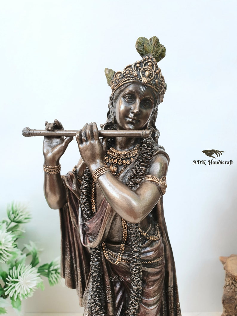 Lord Krishna E Suona Il Flauto In Occasione Del Festival Janmashtami Dell India Ai Generated 68376749
