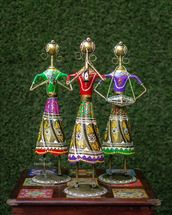 Indian Musicians, Handmade Rajasthani Musician Metal Art, Unique