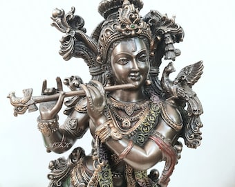 ヒンドゥー教の神クリシュナ 6.5インチ x 9.5インチ - Etsy 日本