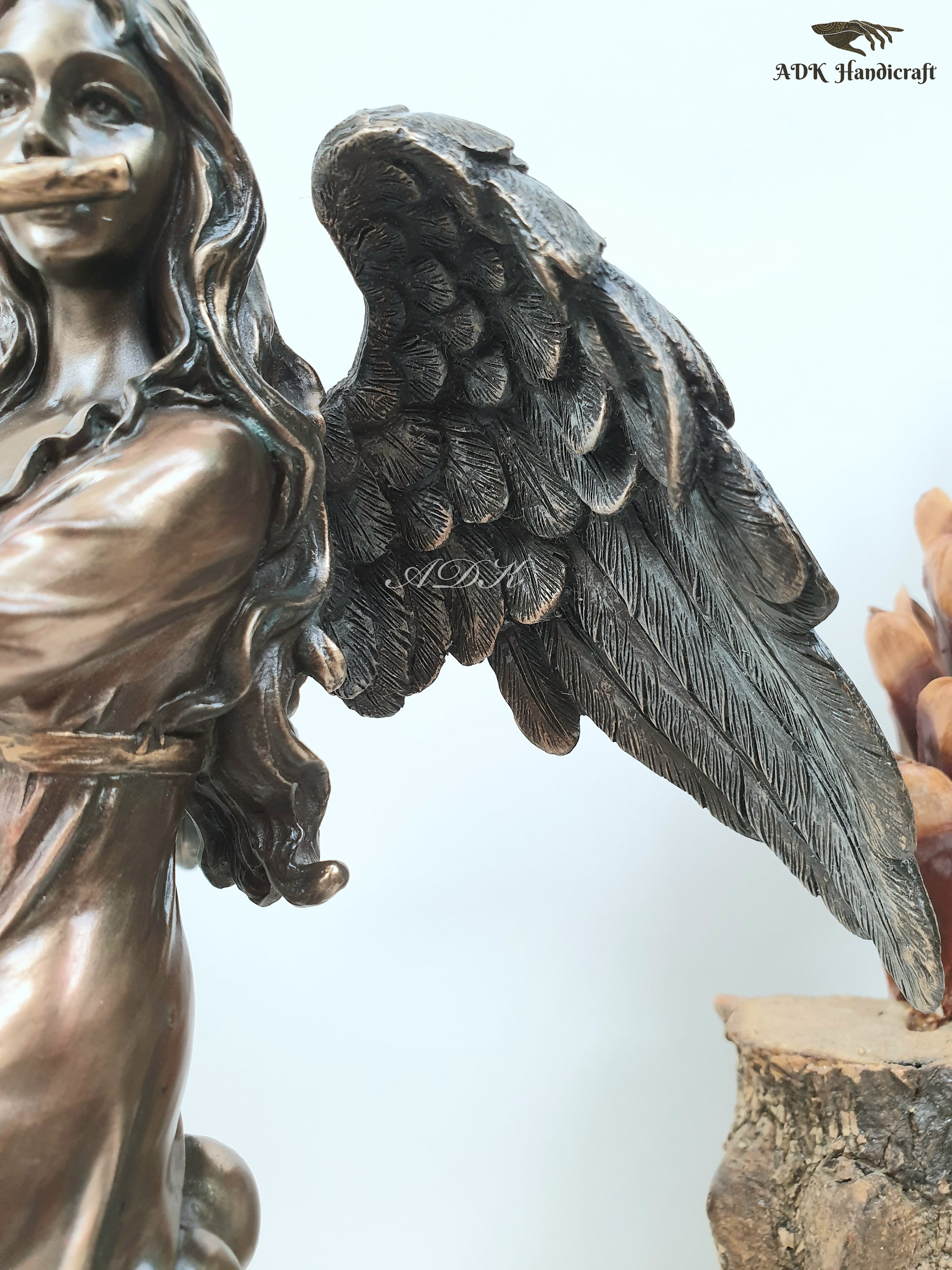 Figurines ANRI TORIART Anges Jouant De La Flûte Et Violoncelle - TBE