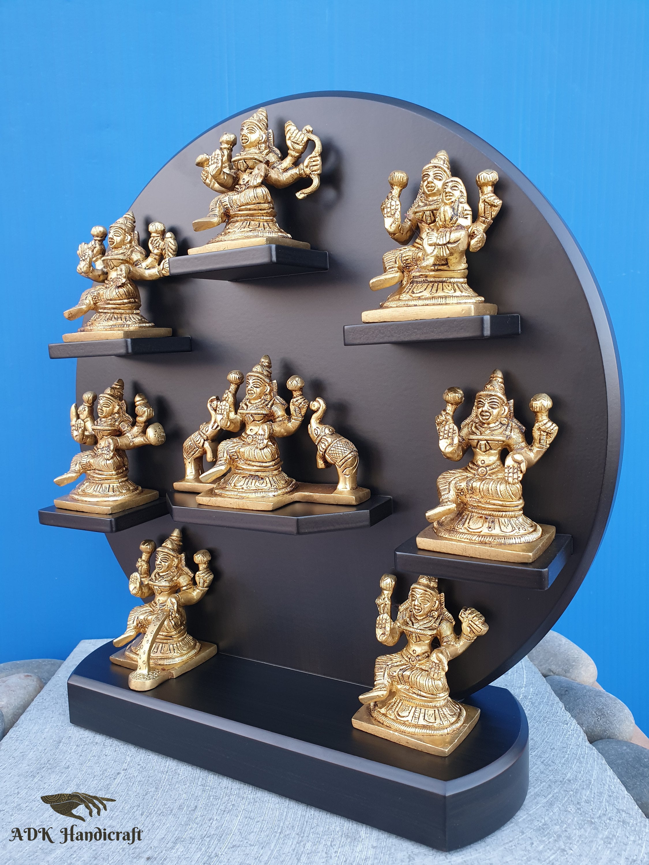 Brass Ashta Lakshmi Set, 12