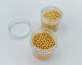 20 grams with mini jar TPF557 Gold size 11/0 6/0 Toho Japanese Round Seed Beads Craft supplies/ Miyuki size 8/0 crystal silver lined