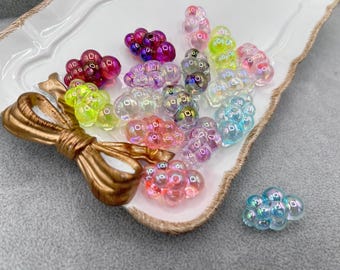 15 pcs cloud beads, beads for pen, DIY supplies Beads, Acrylic Beads, Sparkly Beads, Glitter beads