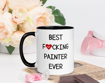 Painting coffee mug-Painting therapy gift-Gift for painter-Artist gift-Painter