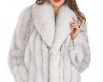 real fur cardigan