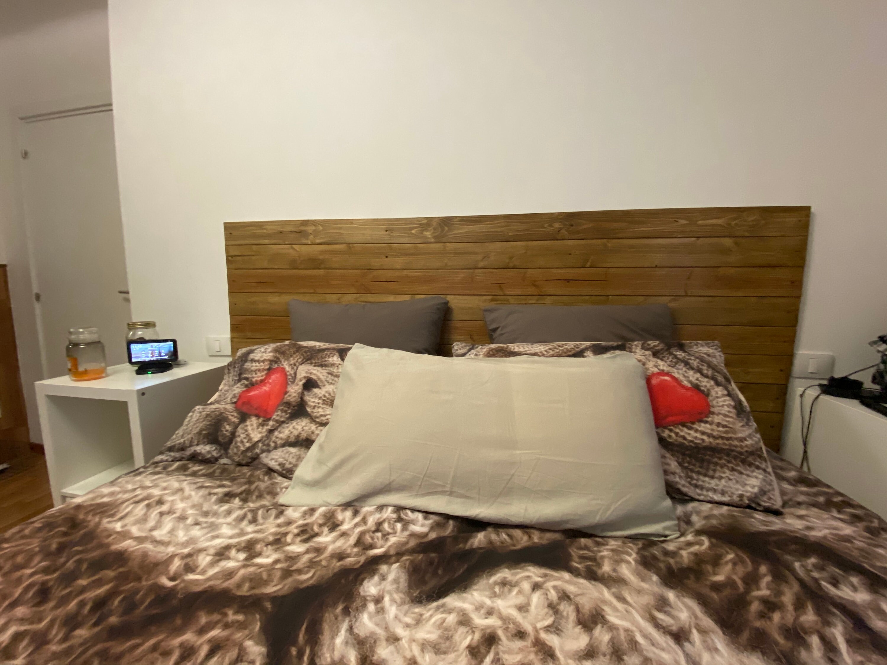 Bed headboard fixing on the wall Etsy