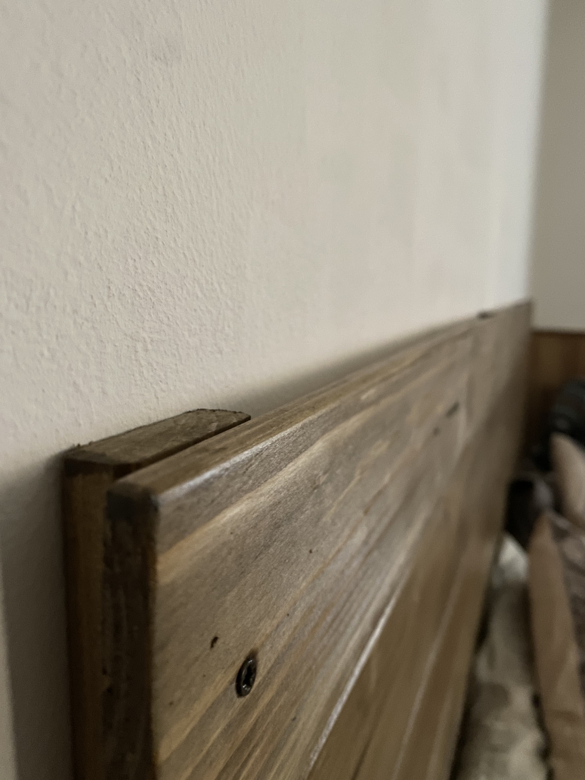 Bed headboard fixing on the wall Etsy
