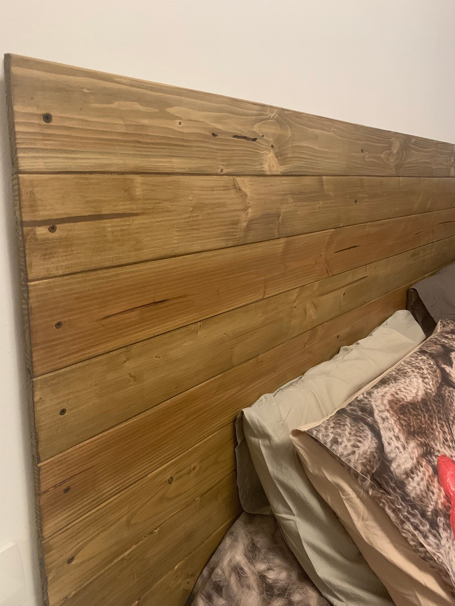 Bed headboard fixing on the wall Etsy