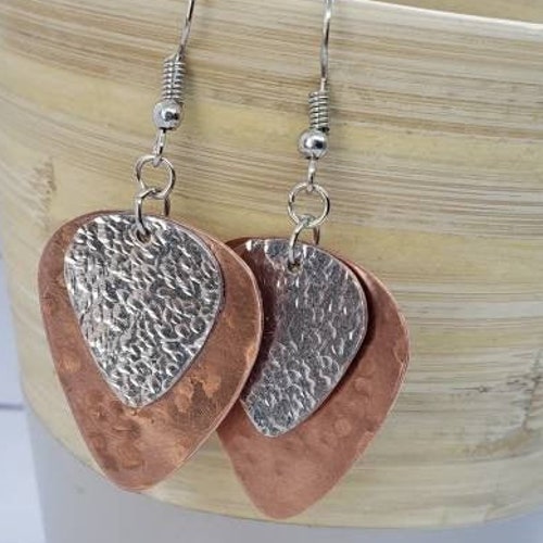 Guitar Pick Earrings Etsy