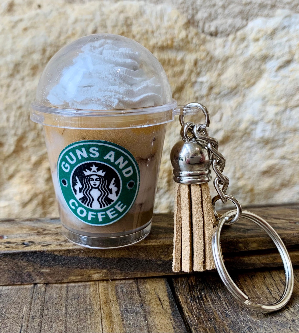 Starbucks Keychain Cup Iced Caramel Macchiato Guns and Etsy