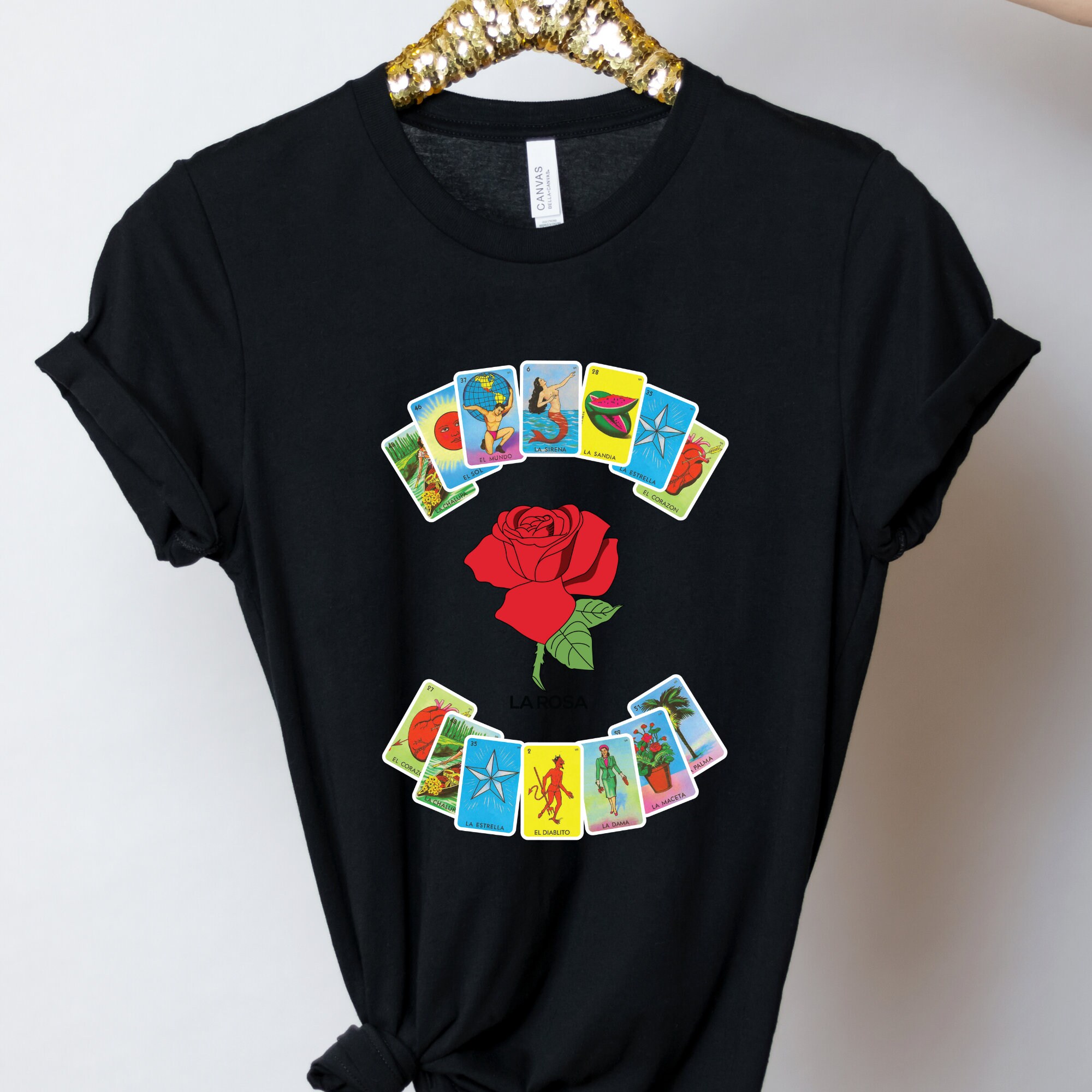 Loteria Shirts for Women Latina Shirts La rosa lottery Etsy