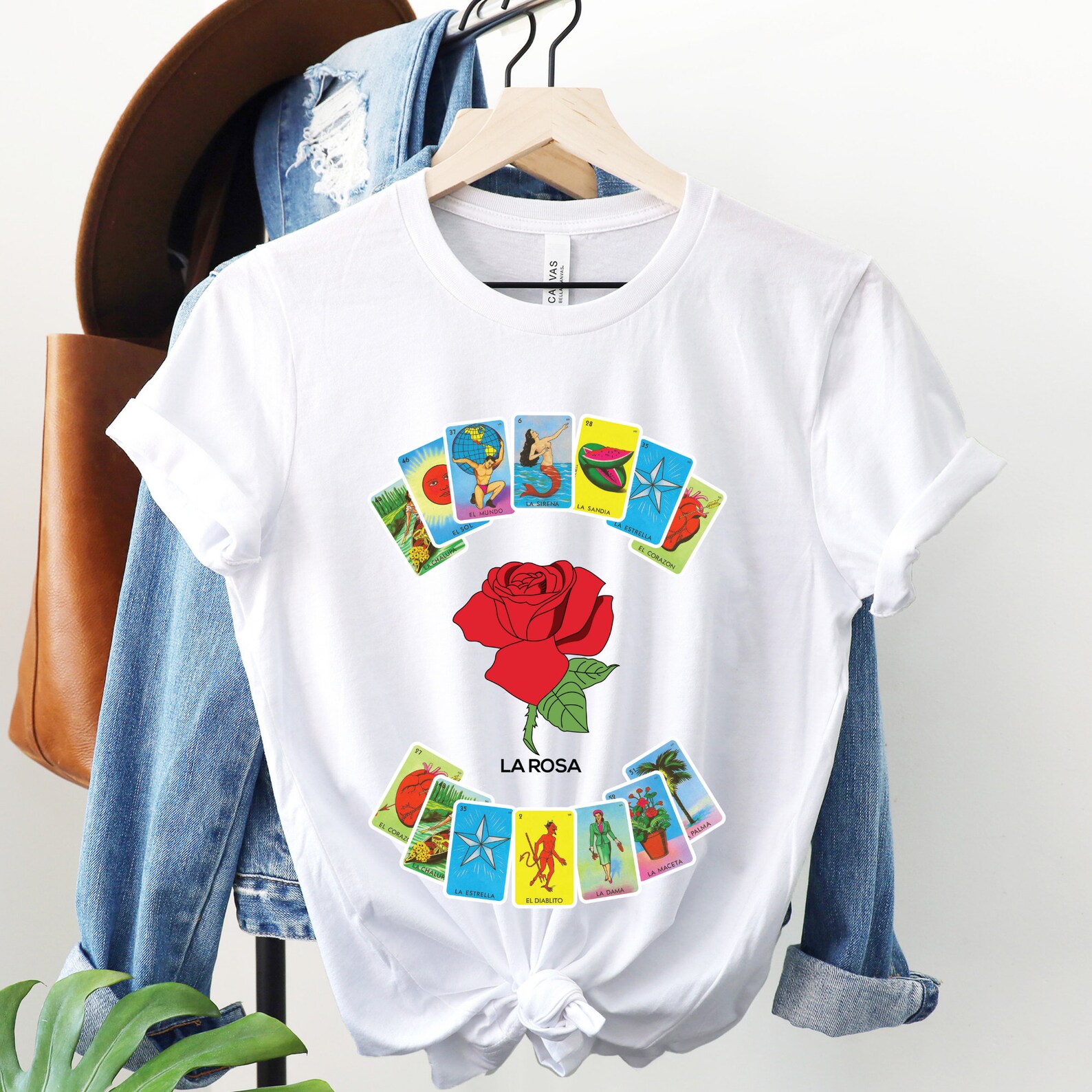 Loteria Shirts for Women Latina Shirts La rosa lottery Etsy