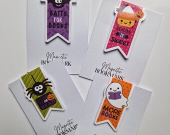 Cute Kids Halloween Magnectic Bookmark - Kids Book Club - Readers Gift - Party Favours - Halloween - Halloween Gift