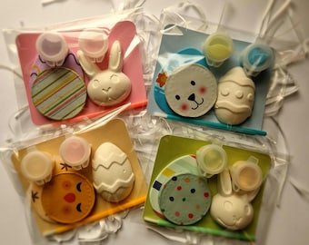 Paint your own Mini Easter Bunny - Party Bags - Craft Kit - Children's Craft Kit - Half Term Activities - Craft Box - Easter Activities