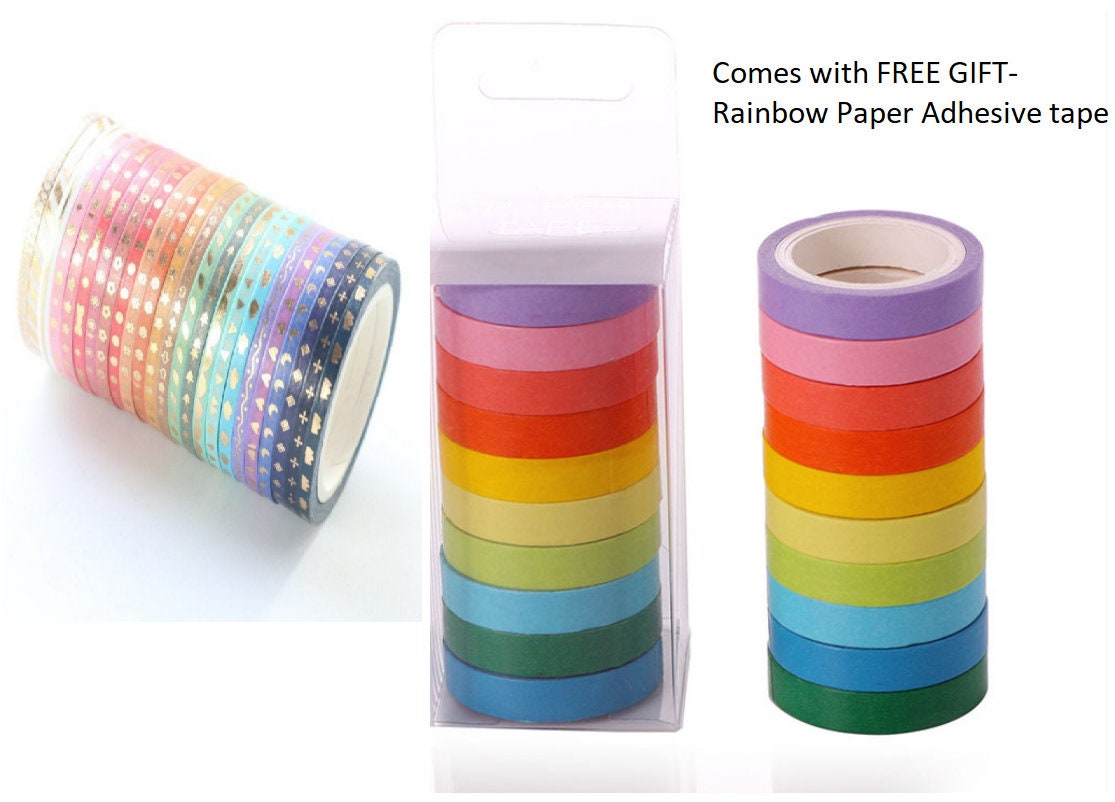 Set of 24 Mini Washi Tapes for Scrapbooking Scrapbooking Etsy