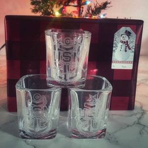 Navy Chief Three Anchors Shot Glass Set