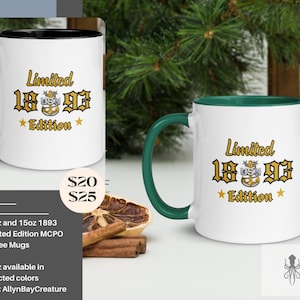 Master Chief 1893 Limited Edition Coffee Mug/ Multiple Colors Available/ Customizable